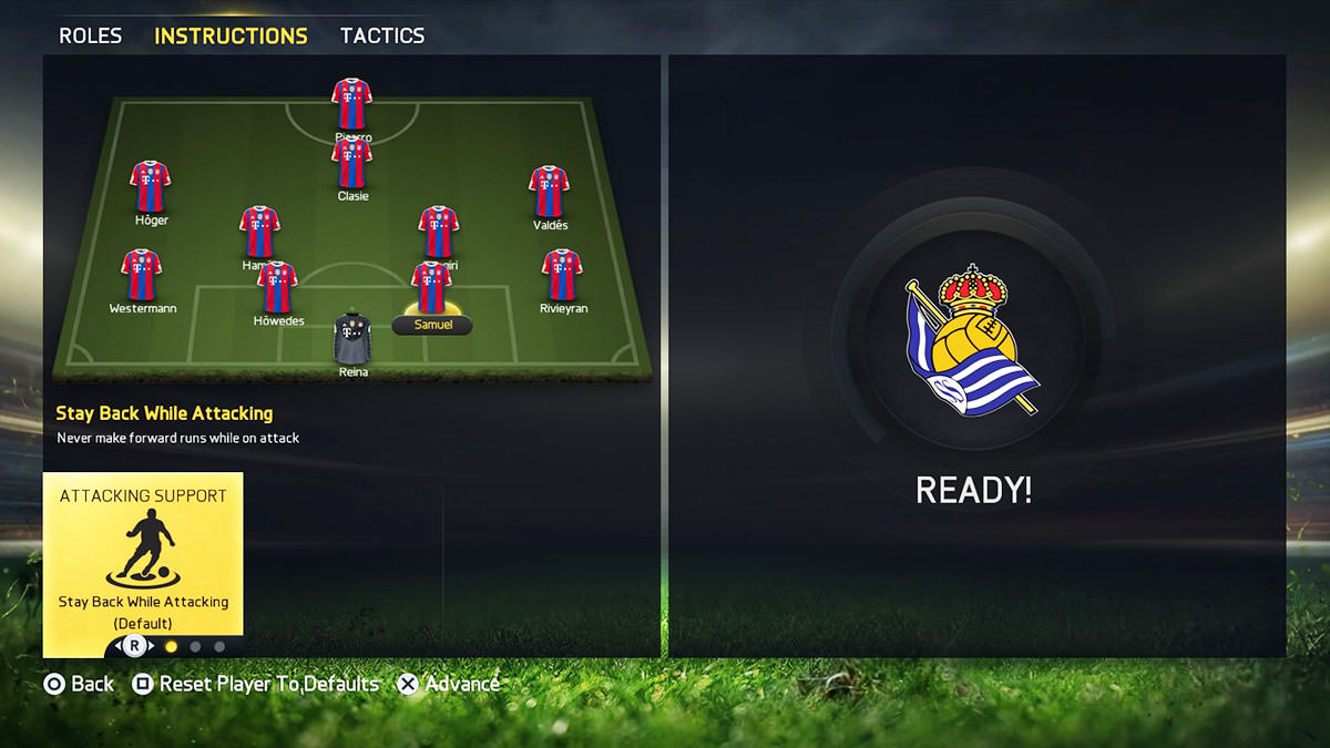 FIFA 15 Managing the Defence