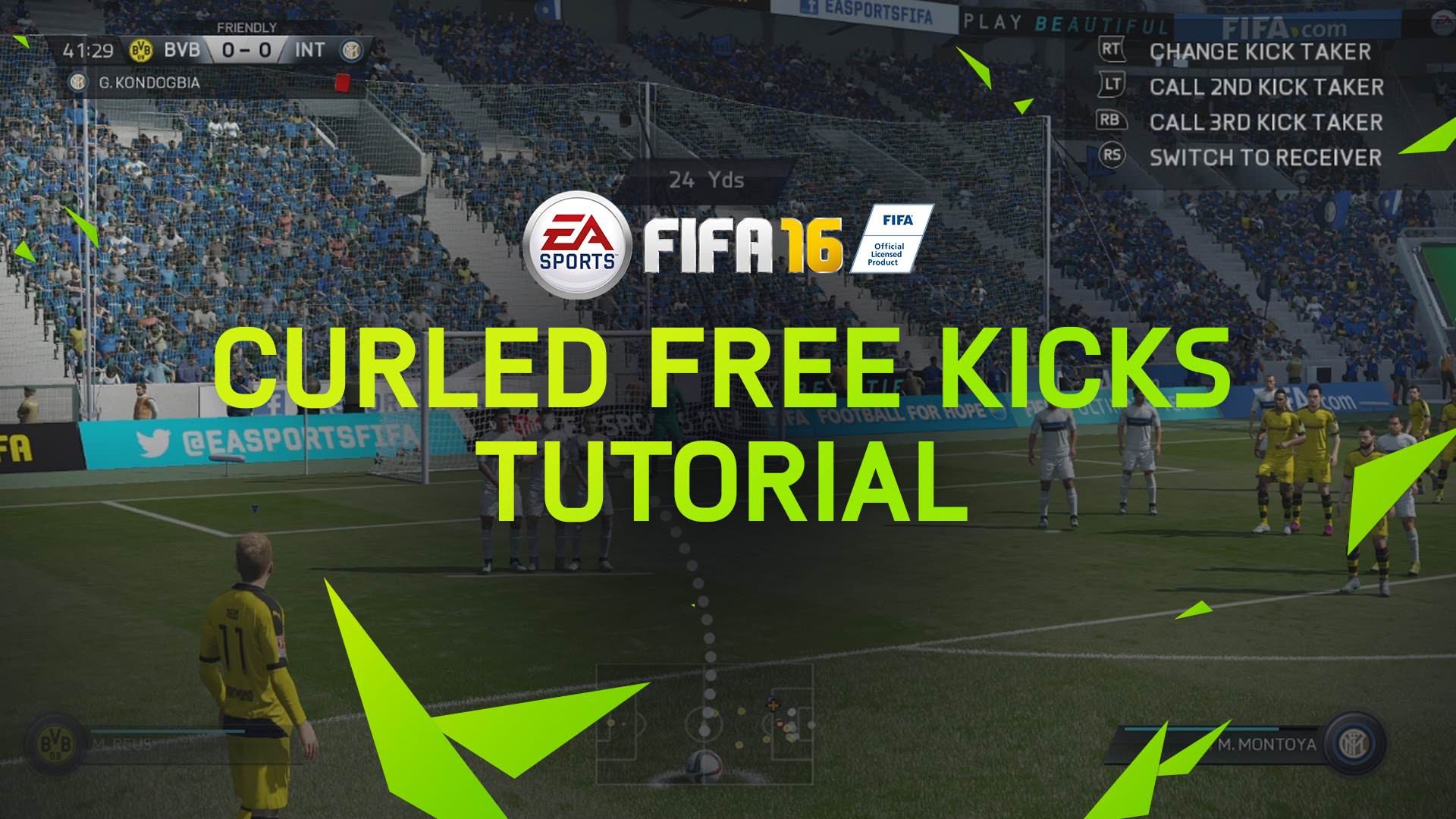 FIFA 16 Curled Free Kicks
