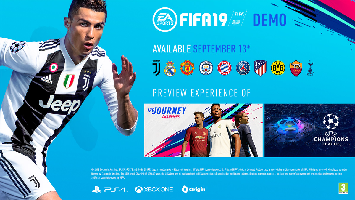 FIFA 18 Demo Available Now on PC, Playstation 4 and XBox One