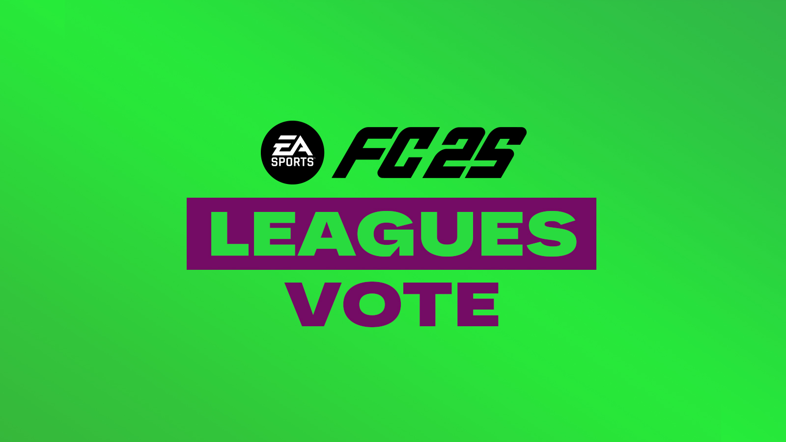 FC 25 Leagues Vote
