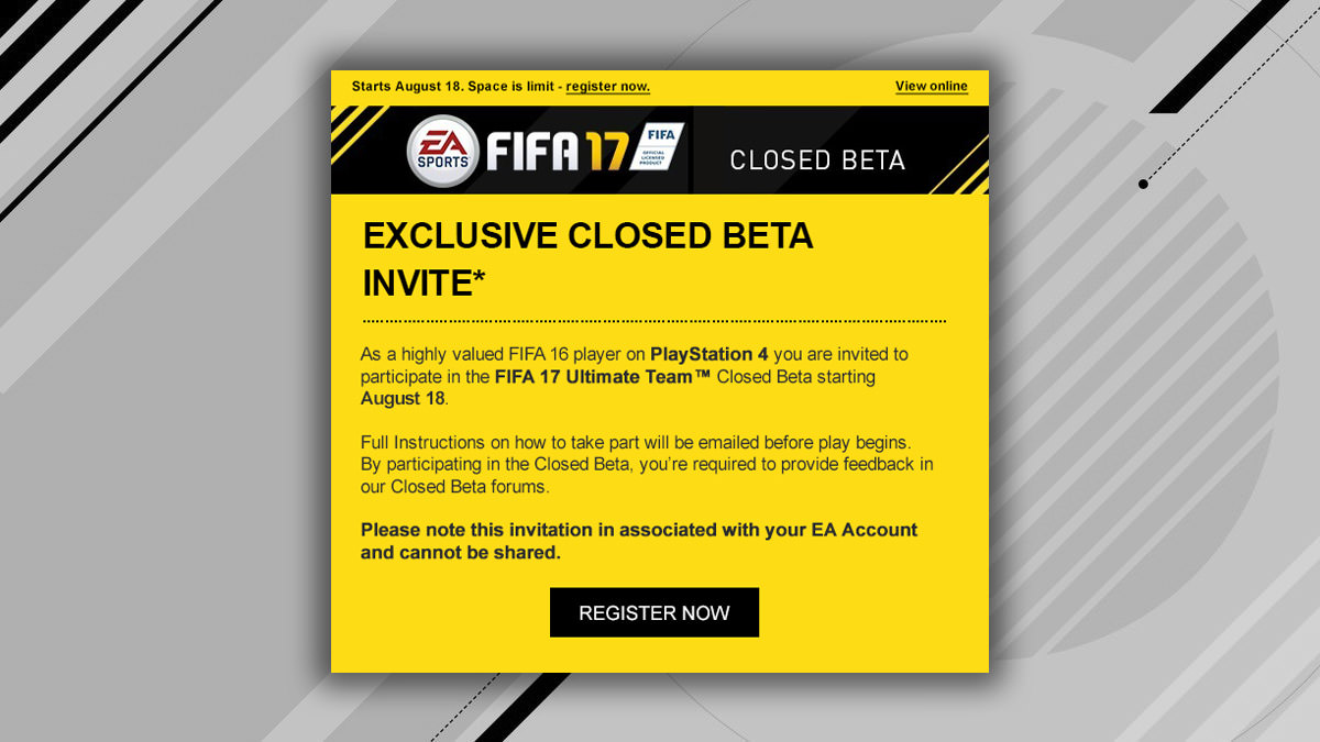 FIFA 17 Closed Beta Is Available To Download – FIFPlay